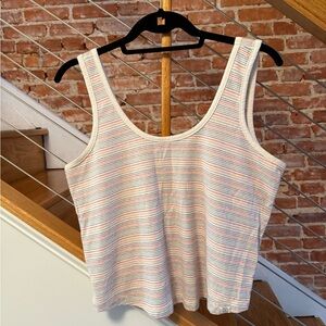 Marine Layer Pastel Striped Tank Top